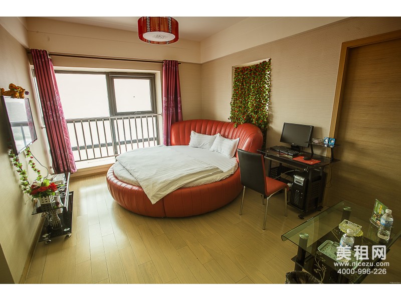 天津金轩之家盛馨酒店式公寓浪漫大床房